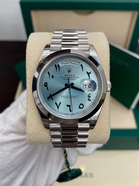 platinum rolex arabic price|rolex dial bear platinum.